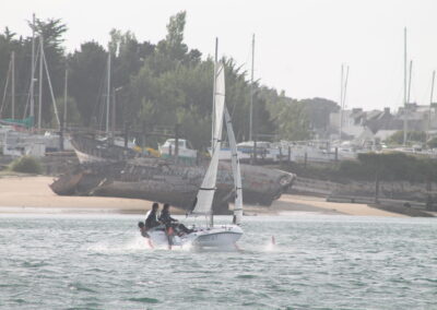 Dériveur volant sur foil