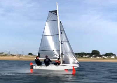 Performance of foiling dinghy Gerys