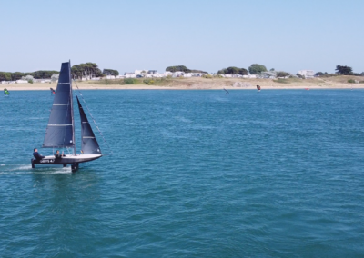 Gerys carbone volant sur foil à Etel